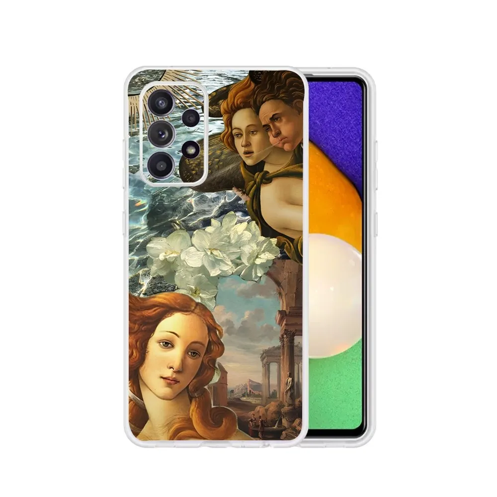 Art The Birth Of Venus Phone Case Silicone Case For Samsung S30,S23,S21,S22,S20 Ultra,S20 FE lite,S10,S9,S8 PIus Cover Clear