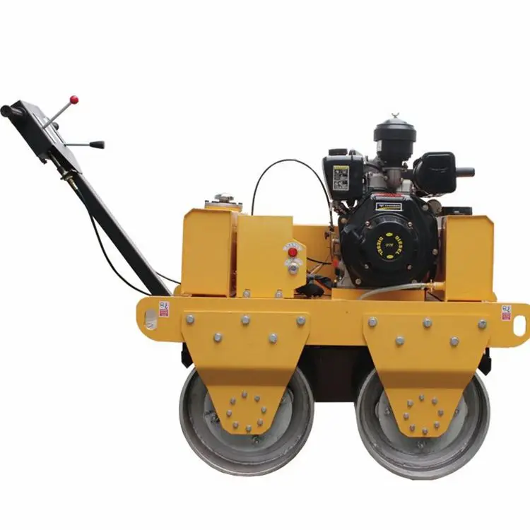 walk behind mini concrete soil compactor vibratory road roller