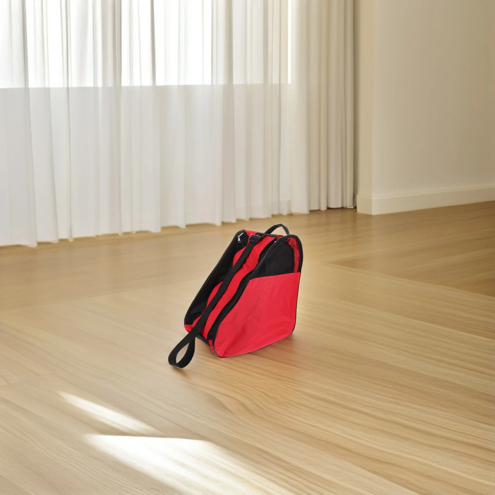 حقيبة تزلج دوارة للبالغين خفيفة الوزن ومتينة للتزلج على الجليد وحقيبة ظهر للتخزين وحامل أحذية التزلج على الجليد للجنسين