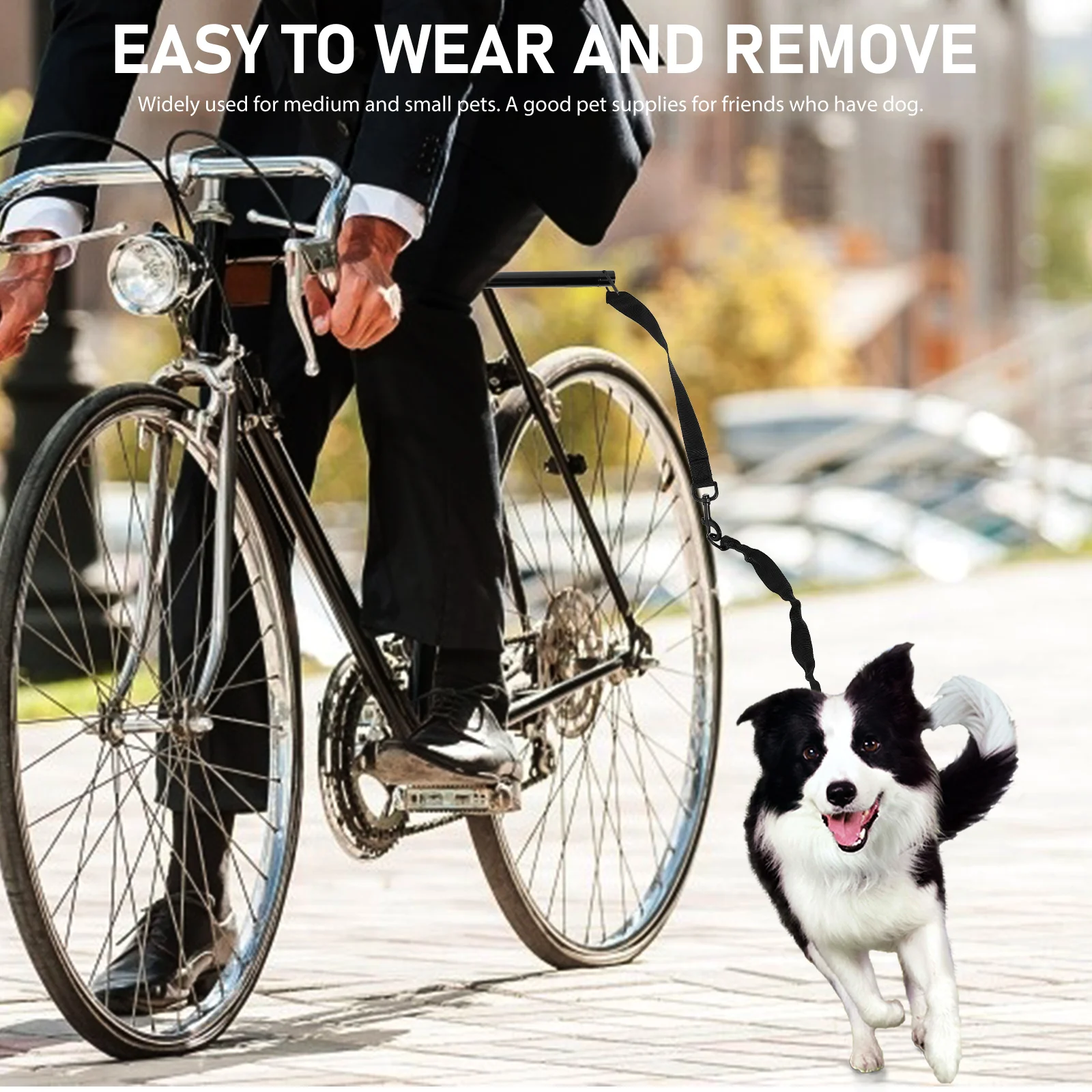

Bicycle Dog Walker Leash for Medium Small Pets Durable Material Bike Pet Pulling Rope Dog Walking Outdoor Supplies Safe Cloth
