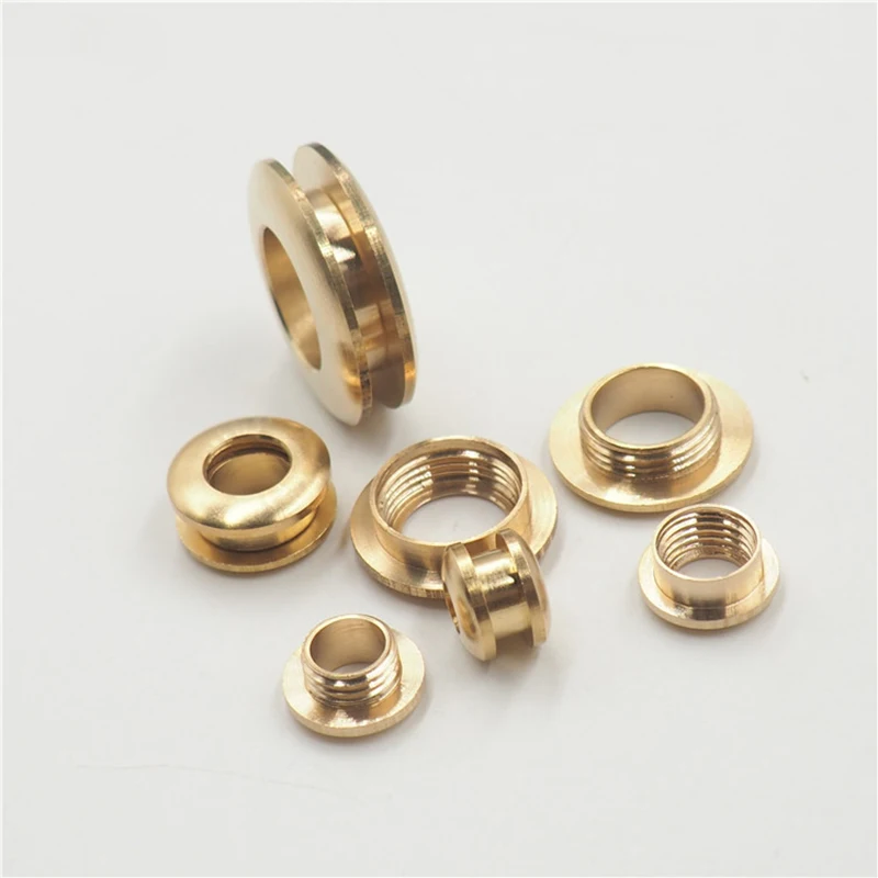 1 PCS 11*5mm Brass Gas Hole Screw Grommets Connection Eyelet DIY Bag Part Hardware Handmade Cloth Ring Leather Craft Buckle