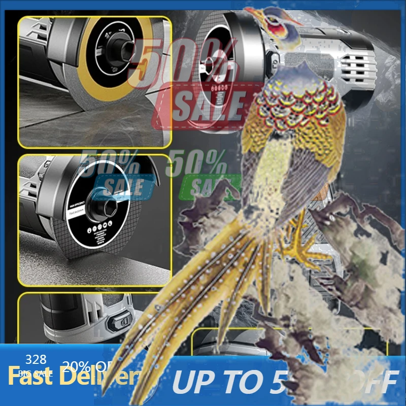 

【Fast Delivery】16.8V Angle Grinder Household Rechargeable Cutting Machine Polishing Machine Electric Hand Grinder Polishing Mach