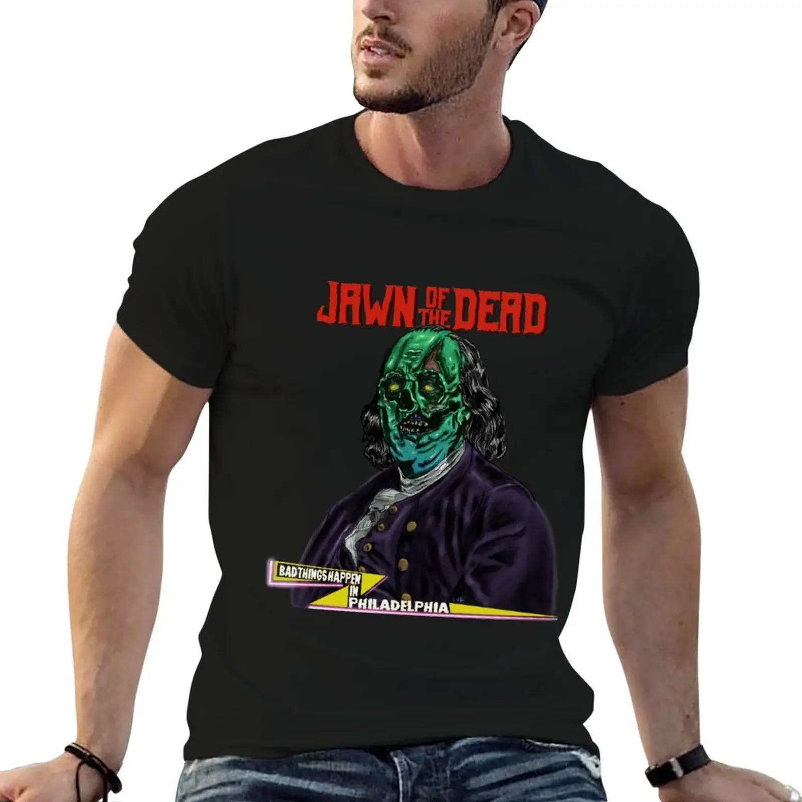 

Jawn of the Dead T-Shirt baggy shirts rapper graphic tees Short sleeve tee mens graphic t-shirts hip hop