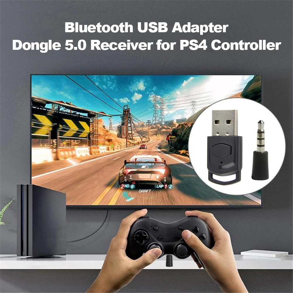 เครื่องส่งสัญญาณบลูทูธอะแดปเตอร์ USB สำหรับ PS4 Playstation ชุดหูฟังบลูทูธ5.0ตัวรับหูฟังดองเกิล
