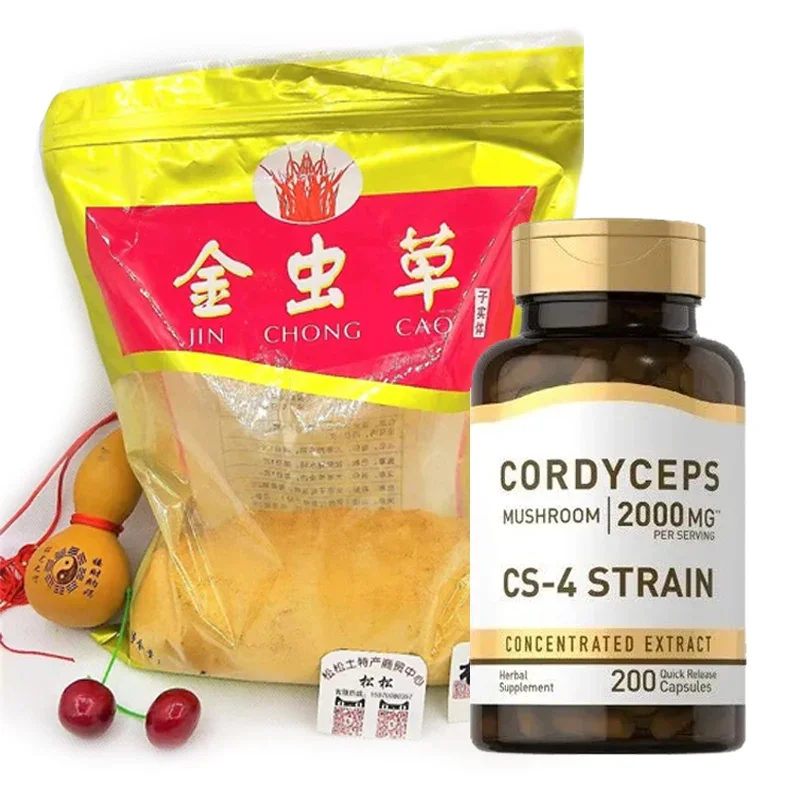 Organic Cordyceps Capsules Cordyceps Powder Capsules High Potency Enhanced Energy