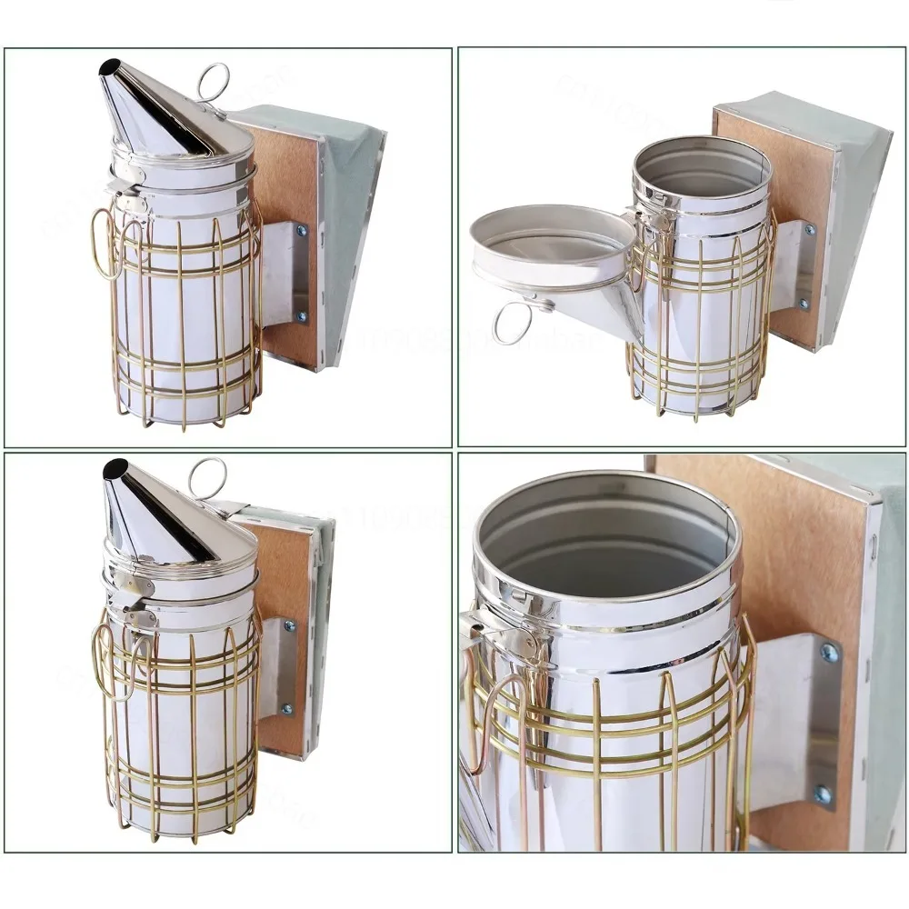 Stainless Steel Spray Machine Beekeeping Smoke Machine Beekeeper Special Smoke Machine Beekeeping Equipment 1 piece