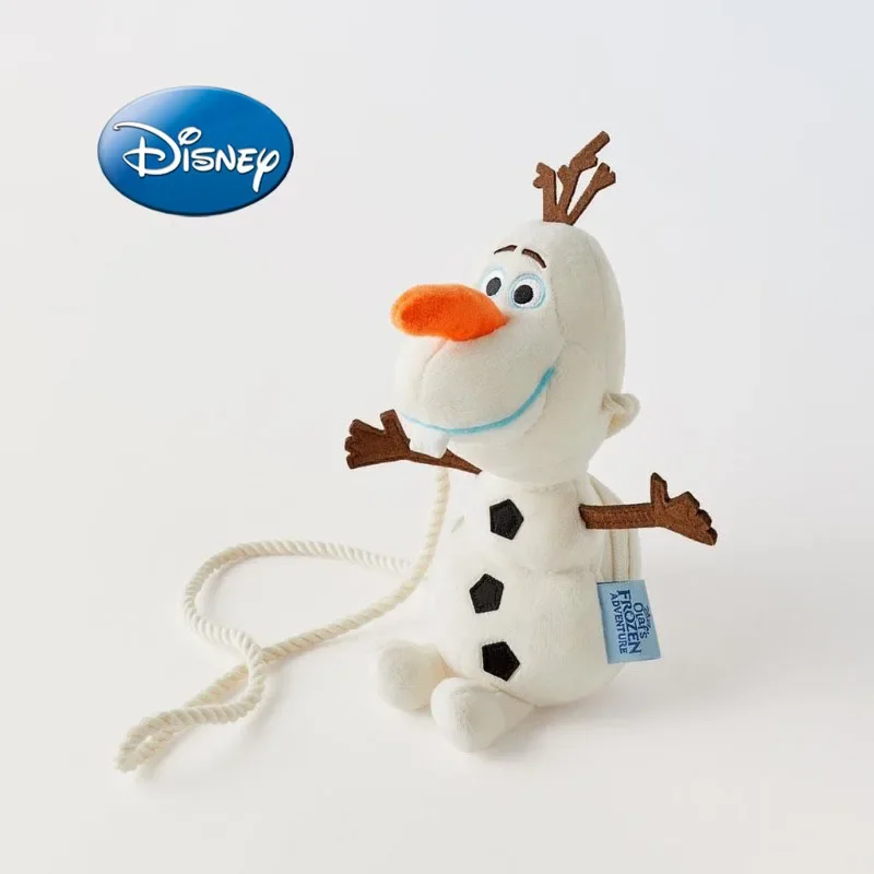 ديزني 2025 جديد "فروزن" ثلج أولاف قطيفة ثلاثية الأبعاد للأطفال حقيبة كروس صغيرة لطيفة صغيرة للبنين والبنات