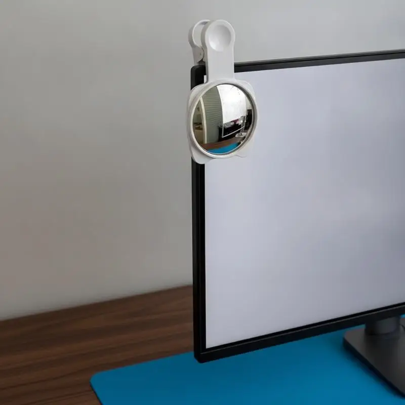 Clip-On Convex Rearview Phone Mirror Wide-Angle Privacy Portable for Selfies Vlogging Live Streaming Outdoor Daily Use Clip-On