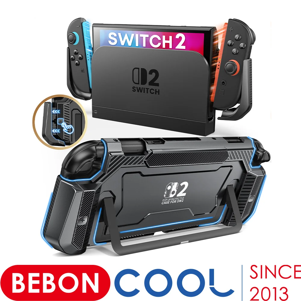 

Защитный чехол BEBONCOOL Pop-up, улучшенная защитная крышка, эргономичный, удобный, из поликарбоната, с улучшенным захватом, для Switch 2
