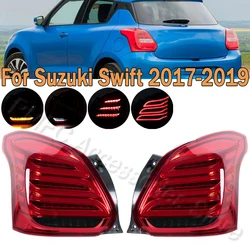 For Suzuki Swift 2017 2018 2019 Car LED Taillamp Assembly Tail Light Rear Fog Lamp Brake Light Reverse Dynamic Turn Signal Lamp