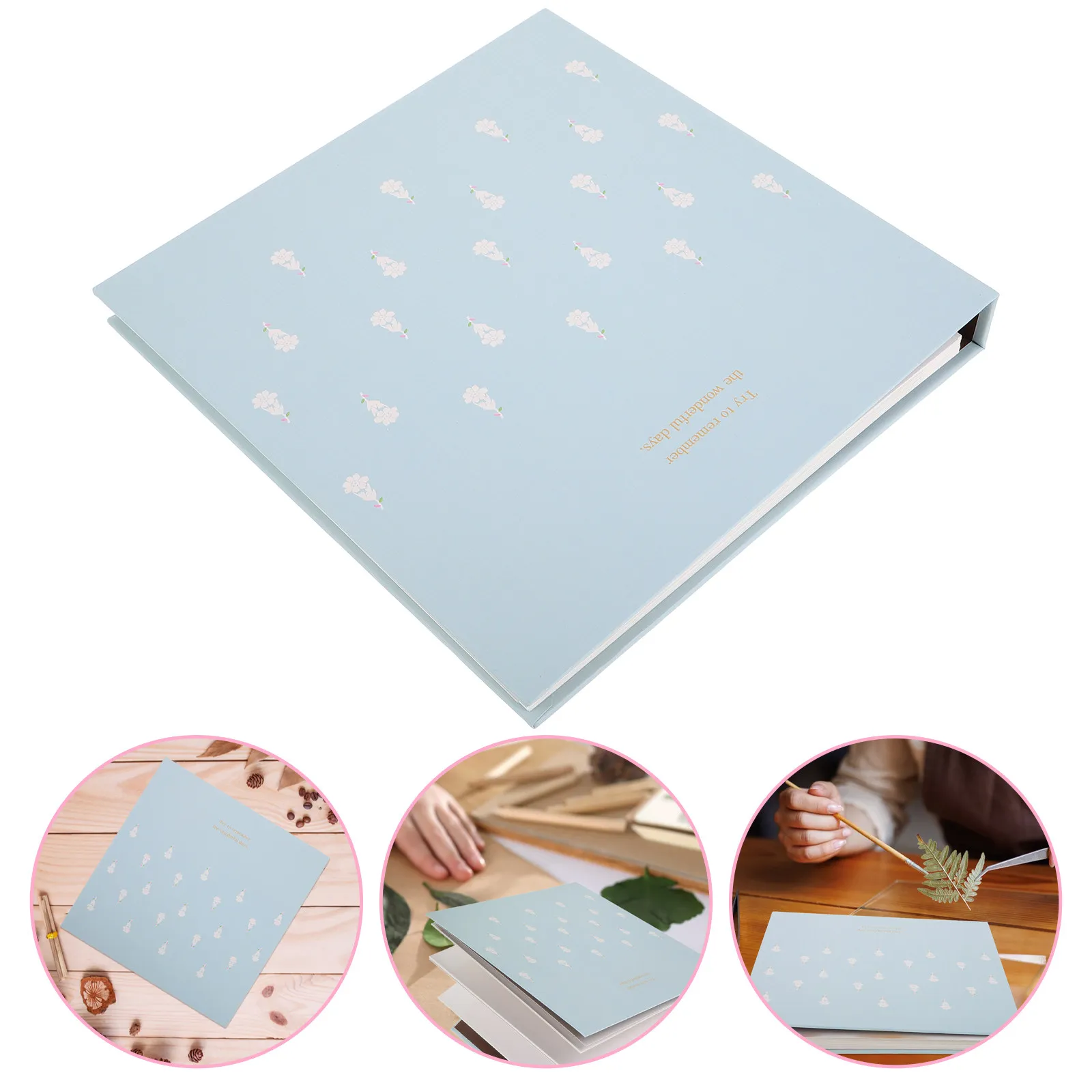 

Plant Specimen Album Pressed Flower Preservation DIY Scrapbooking Storage Loose Leaf Botanical Collection Book for Leaves
