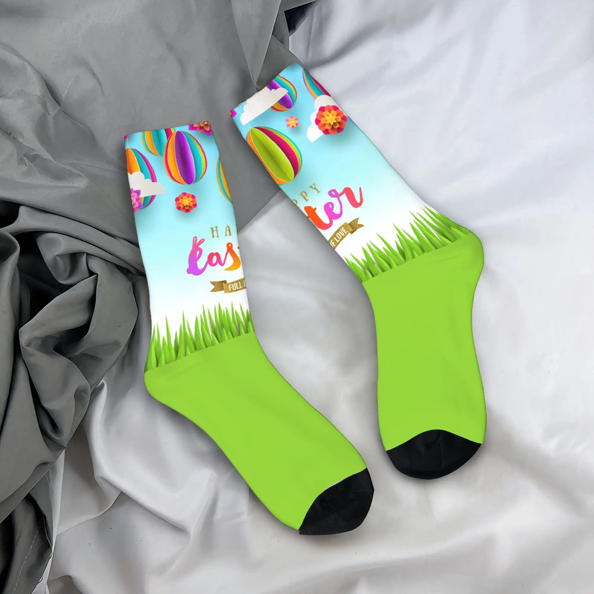 

Праздничные носки к Пасхе, нескользящие чулки, мужские высококачественные велосипедные носки, осенние повседневные носки с графическим рисунком