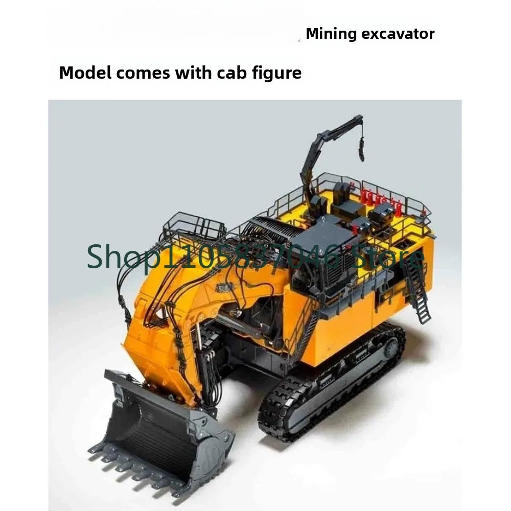 Excavator model, mining machine, zinc alloy metal, 1/50 ratio, gift for large customers, ornament