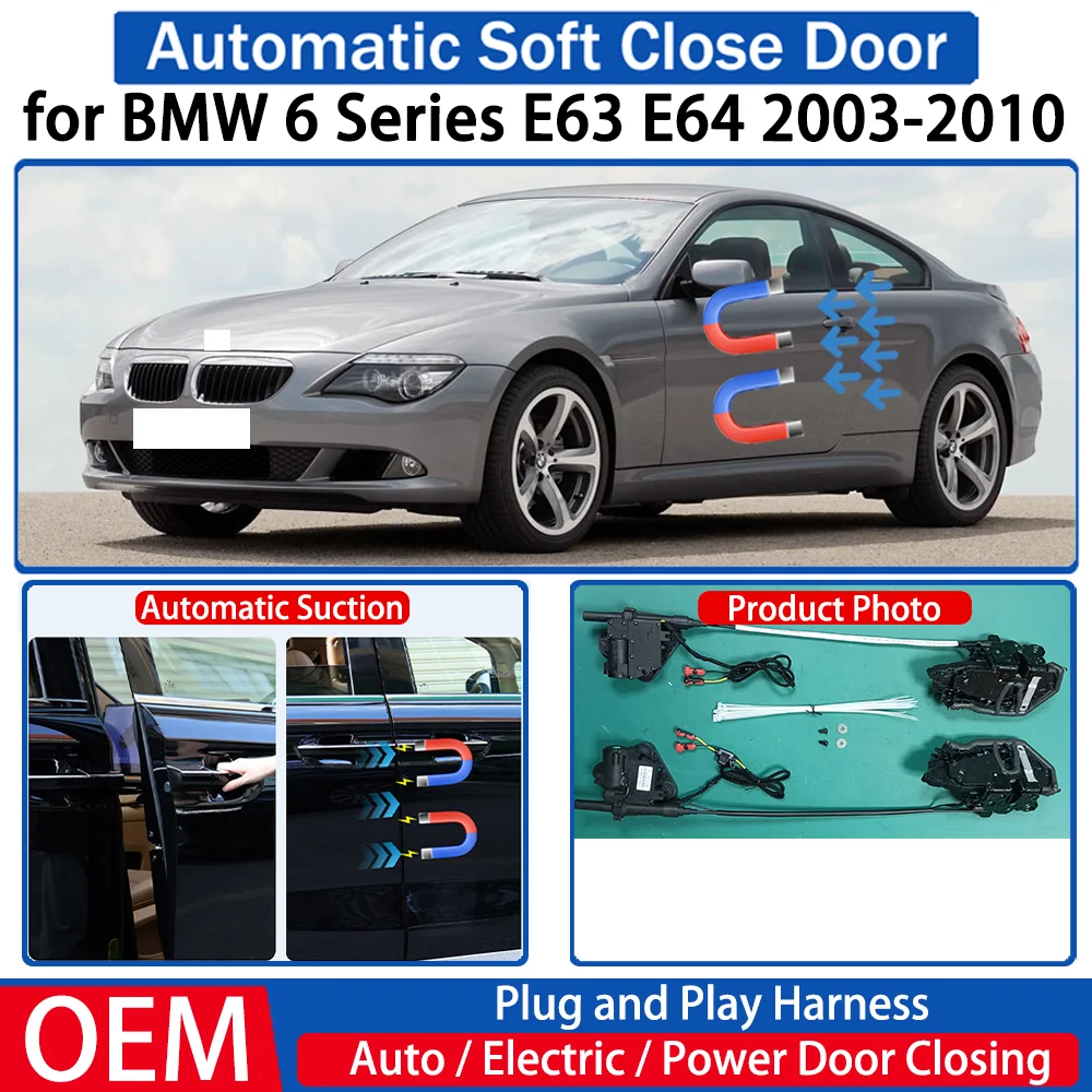 

for BMW 6 Series E63 E64 2003-2010 Car OEM Automatic Soft Close Door Electric Suction Kit Auto Power Closing System Plug＆play