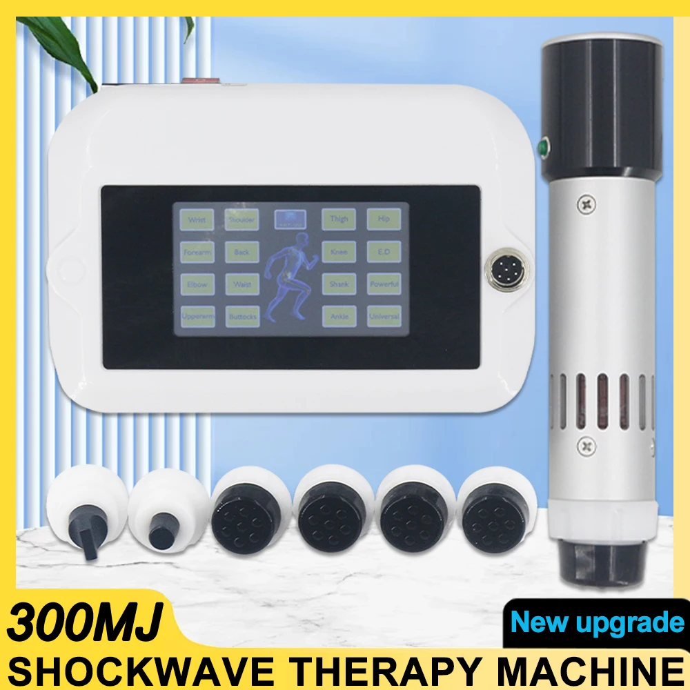 300mj Shockwave Therapy Machine Pain Relief Body Relax Body Massager Portable Shock Wave Physiotherapy Equipment