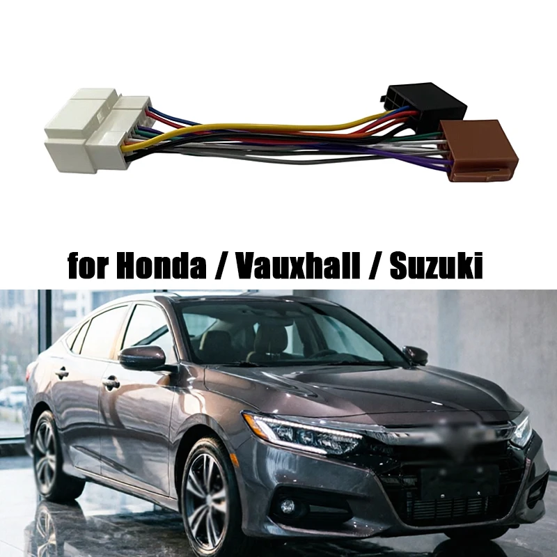 Auto-Stereo-Radio ISO 16-Pin Kabelbaumadapter für Honda, Vauxhall, Suzuki Audio-Adapter Autozubehör