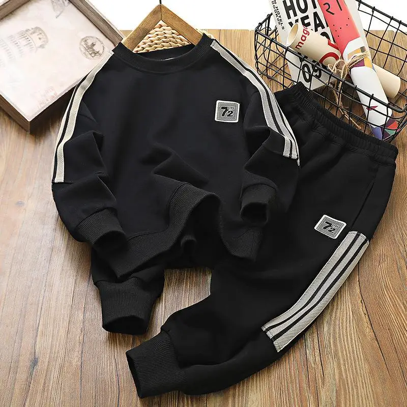 IYEAL Autumn New Children Boys Clothing Set 4-14 Years Children's Zipper Coat+Sports Pants 2-piece Suits Fashion Kids Sportswear