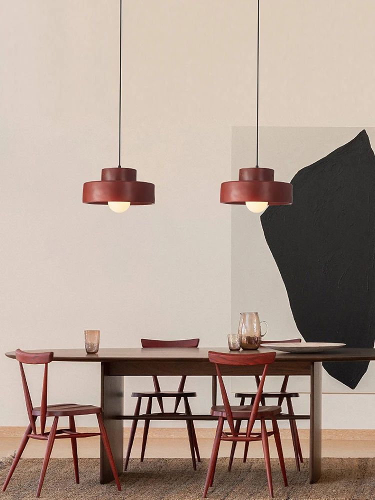 

Nordic minimalist restaurant chandelier retro bedroom bedside lamp Japanese Wabi Sabi style high-end decorative light