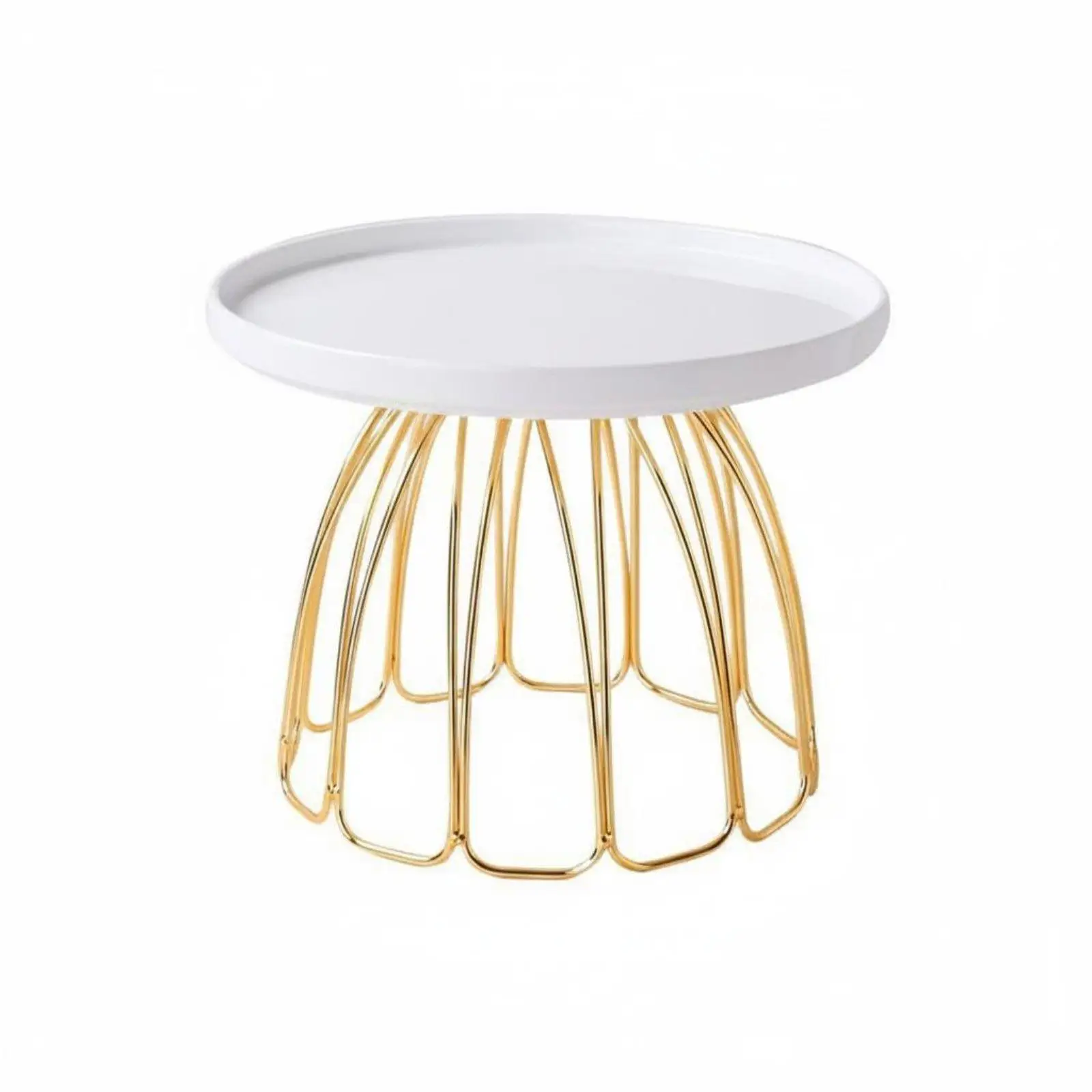 Ceramic Iron 3 Tier Dessert Display Stand for Wedding Cake Pastry Serving Tray Gold Pedestal Party Centerpiece