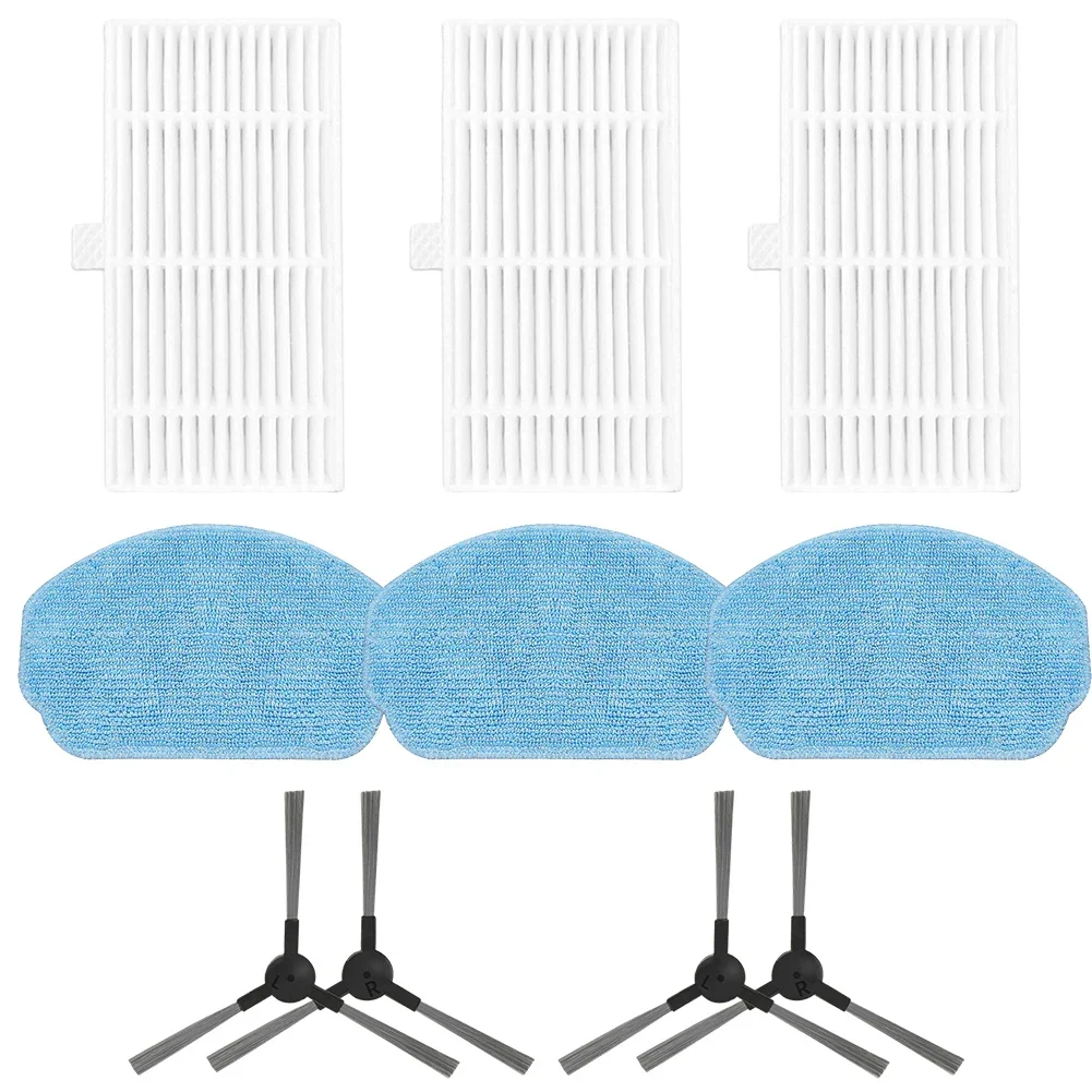 Side Brush Filter Mop Cloth Set For Nedis WIFIVCB01Sweeping Roboat Vacuum Cleaner Replacement Accessories Spare Parts