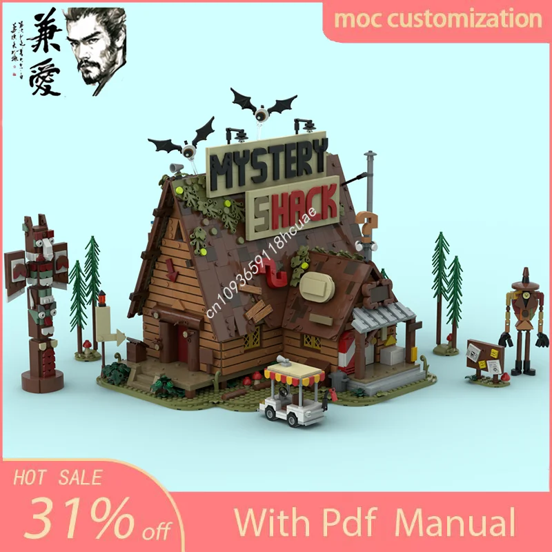 

MOC Custom Modular Building The Mystery Shack Street View Model Building Block Diy Assembly Bricks Toys Kids Educational Gifts