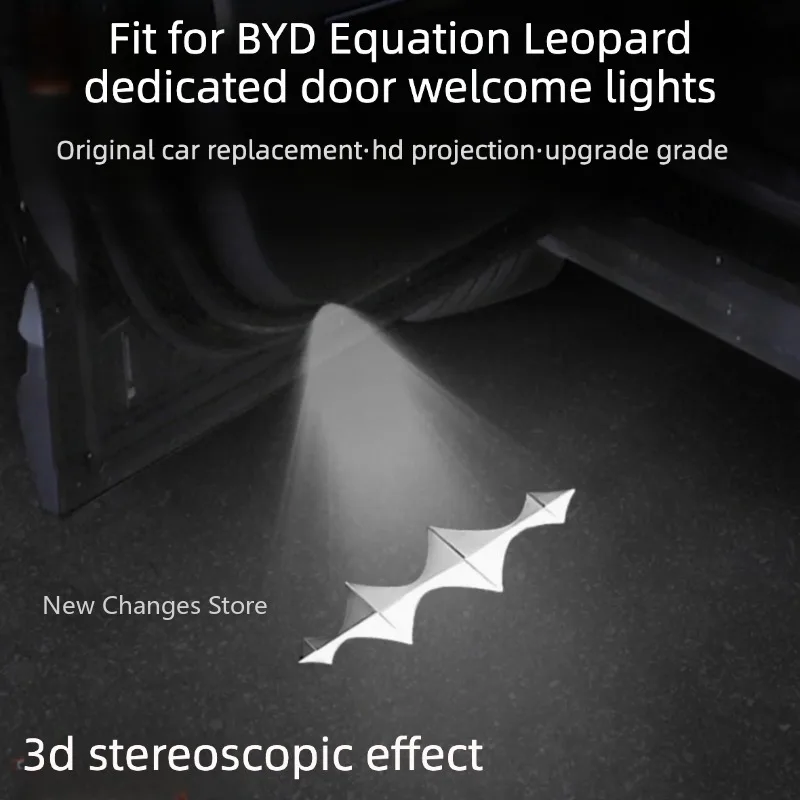 For BYD Equation Leopard 8 Leopard 5 Titanium 7 Door Welcome Light Modification Non-destructive Installation Ambient Light Parts