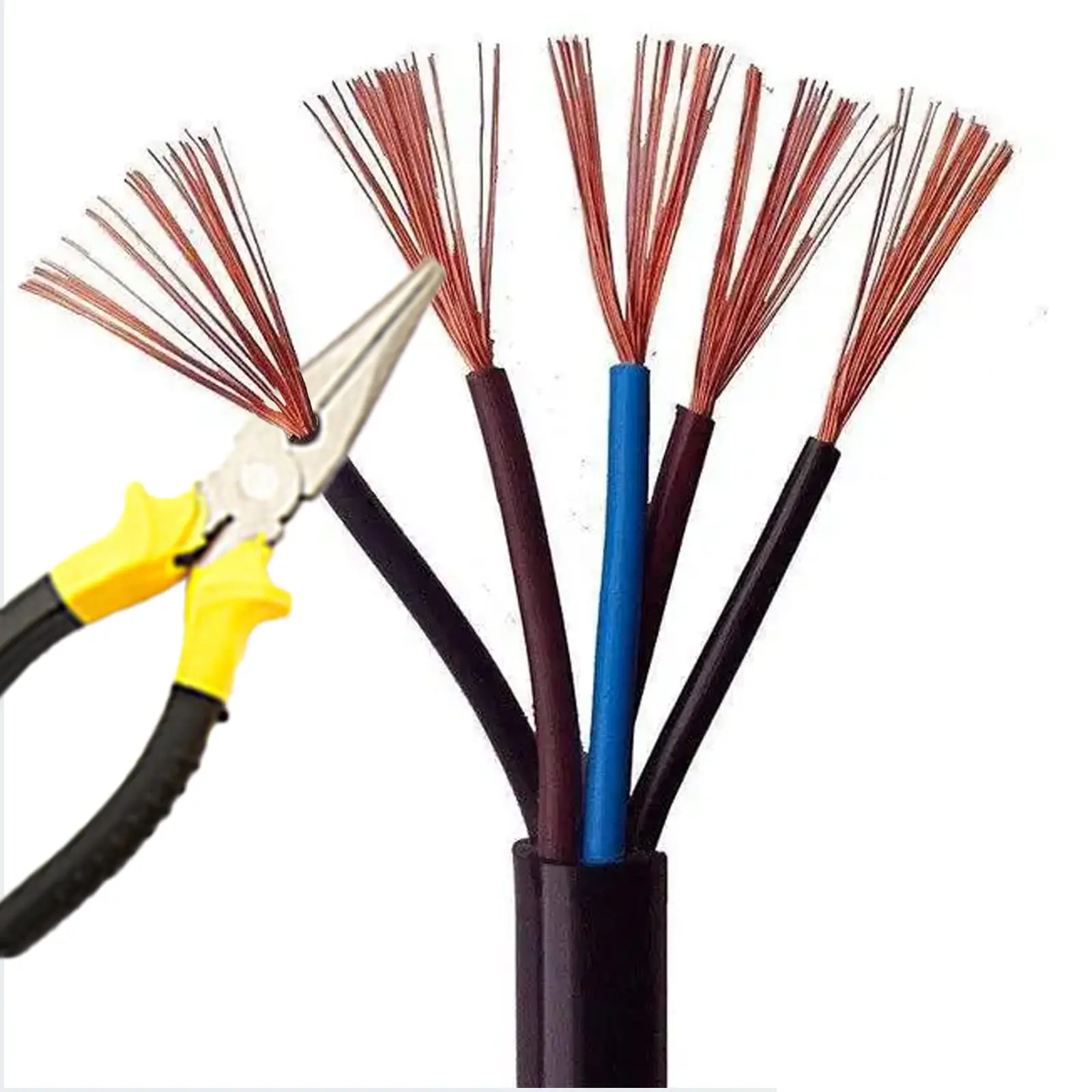 12 Piece Core Tool Kit with Pliers Screwdrivers Hex Wrenches Tape Measure and Voltage Tester for Basic Home Improvement