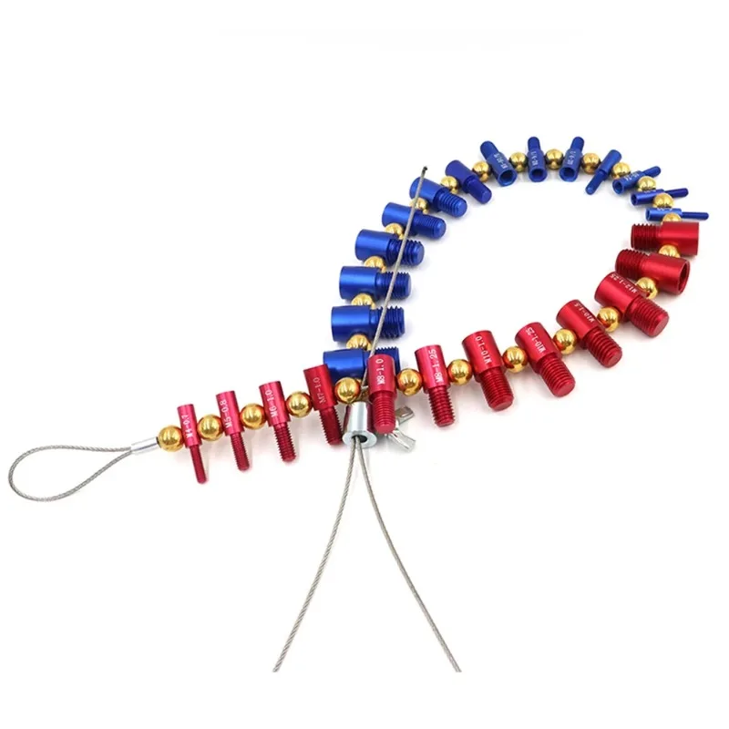 

Stainless steel 26 piece set aluminum high-precision measuring gauge nut and bolt gauge identification gauge inspector