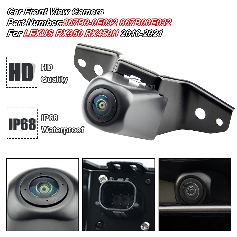 

Car Front View Camera Front Image Camera Assembly Accessories Component For LEXUS RX350 RX450H 2016-2021 867B0-0E032 867B00E032