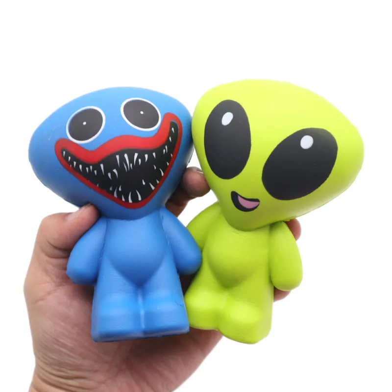 squishy alien Spoofing Scary Disgusting Maggots Alien Stress Squeeze Tricky Toys Novelty Gag Gags Practical