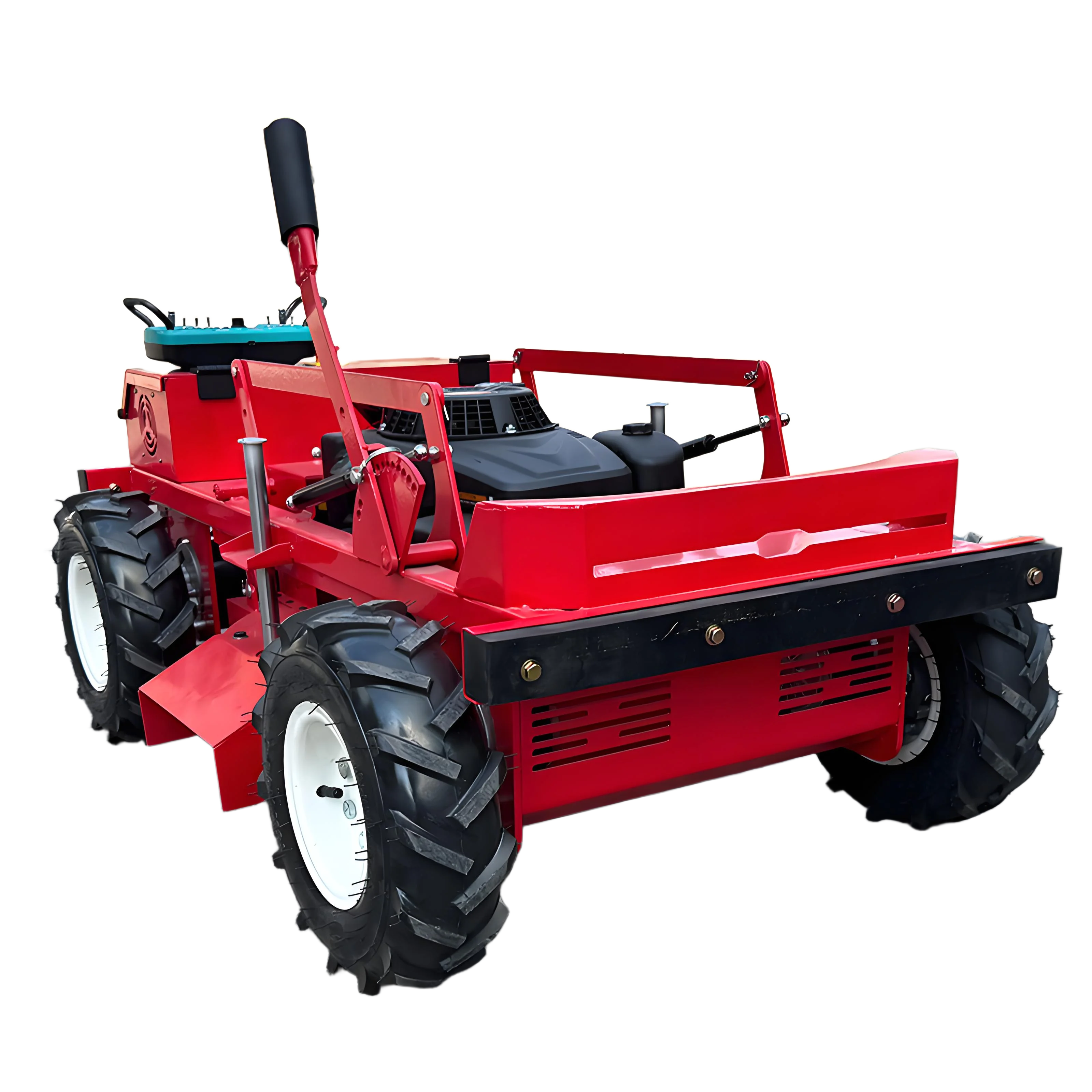 Customized Automatic Lawn Robot Mower Grass Cutting Machine Track Cutter Lawn Mower With Remote Control for Sale