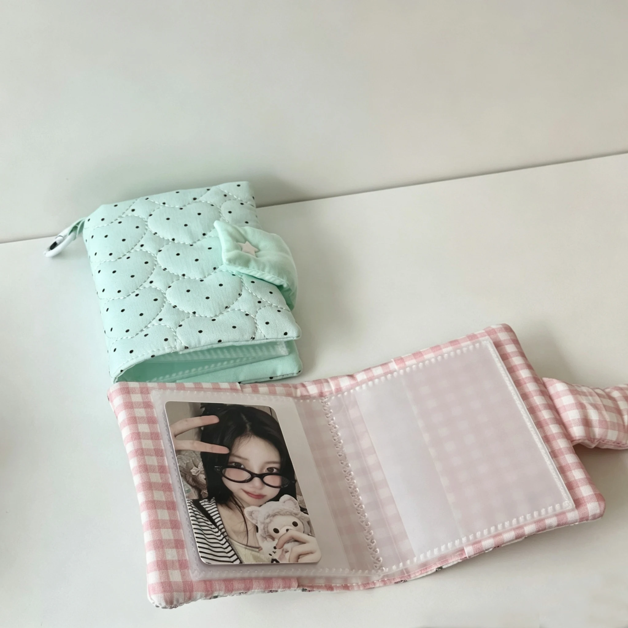 Ins Korean Photo Album 3 Inch Photo Clamp Protector Kpop Idol Photo Card Holder Game Card Collect Book Cute Girl Gift