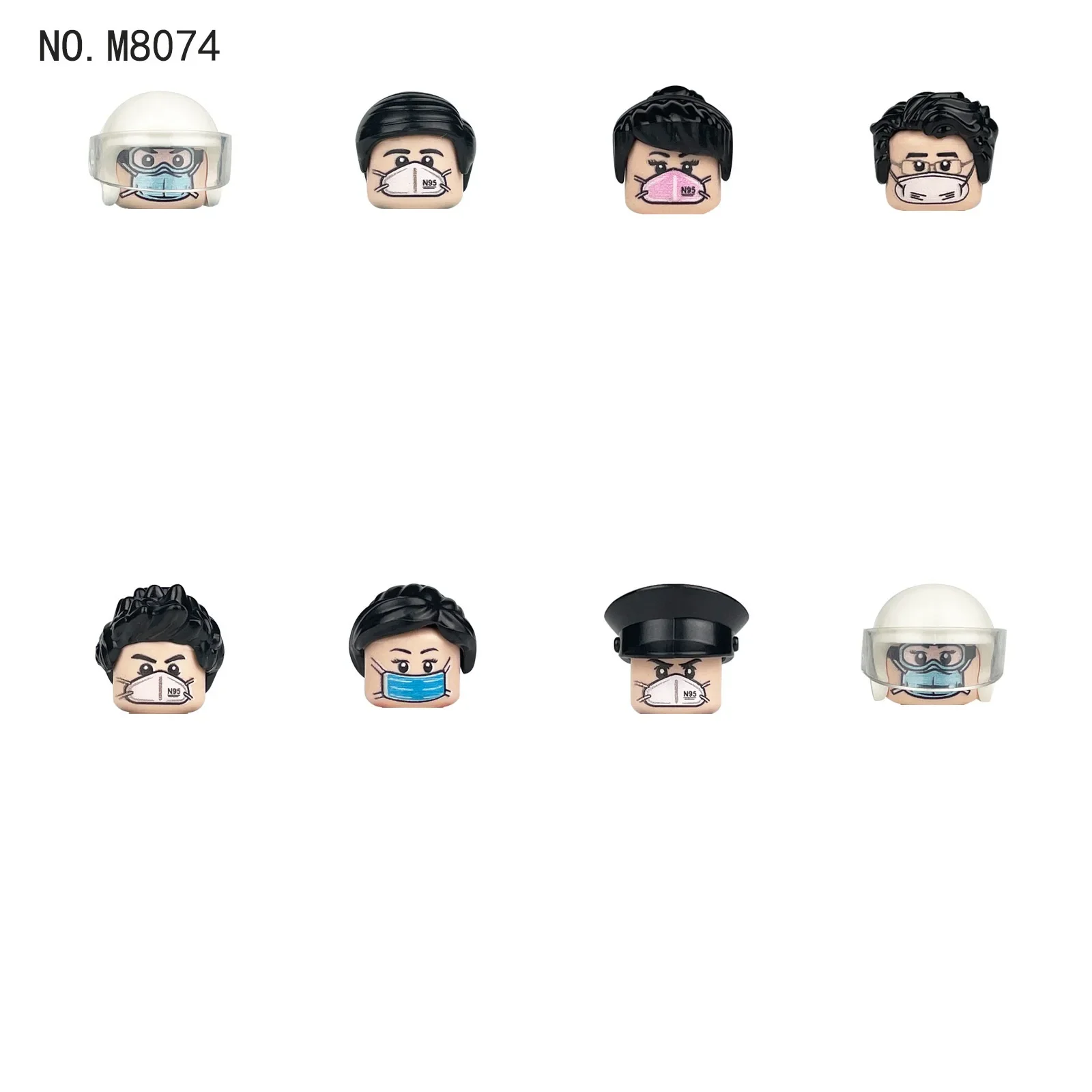 MOC-Mini Action Figures de Médicos Enfermeiros, Paciente Cidade, Montado Blocos de Construção, Acessórios para Crianças, Brinquedos como Presentes,