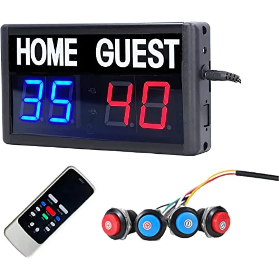 Score Keeper Portable Led Digital Electronic Scoreboard with Remote for Sports Games Volleyball Table Tennis Baseball Basketbal