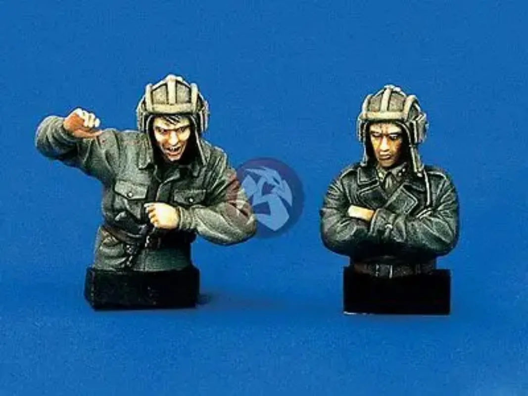 1/35 Scale Die-cast Resin Figure Assembly Model Kits Modeling Soviet Tank Soldiers Unassembled and Unpainted Diorama Toy