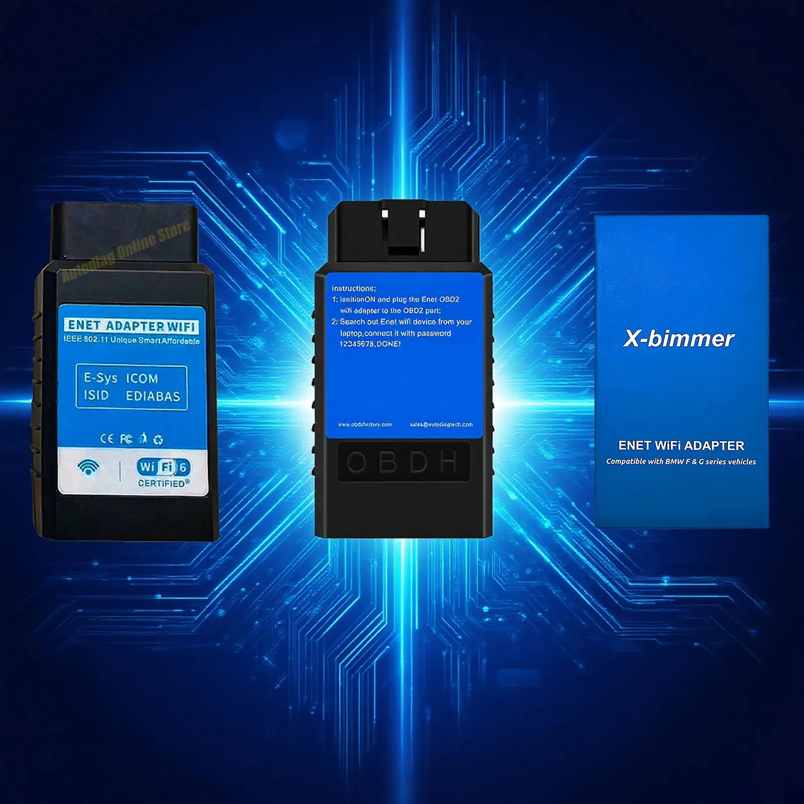 ENET WIFI-Adapter für F/G-Serie Ethernet-Codierungs-Diagnosegerät für BimmerCode/Bootmod3/xDelete/MHD Software WIFI OBD2 Scanner – Detail 2