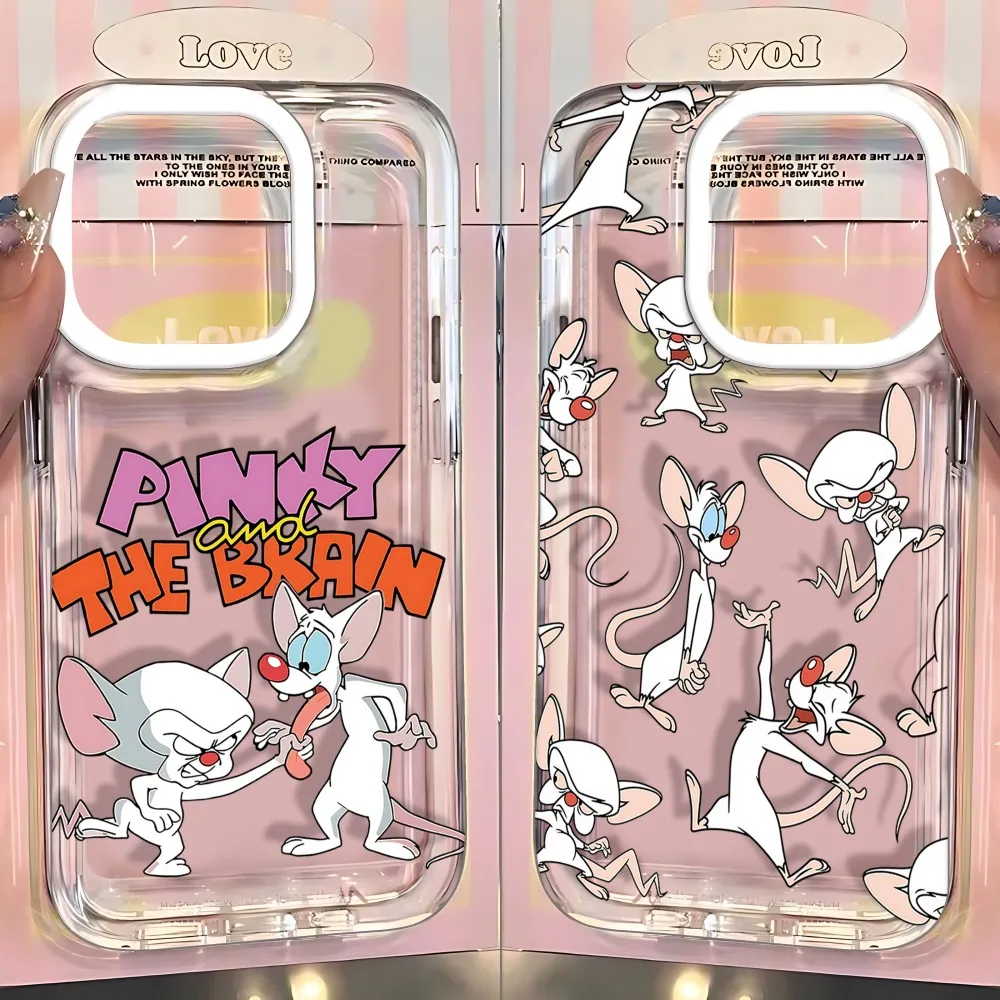 HOT Cute Pinkys Brains Phone Case For Samsung Galaxy A37 A57 A16 A07 A17 A36 A26 A56 A55 A35 A54 A24 A14 A06 A05 A13 4G 5G
