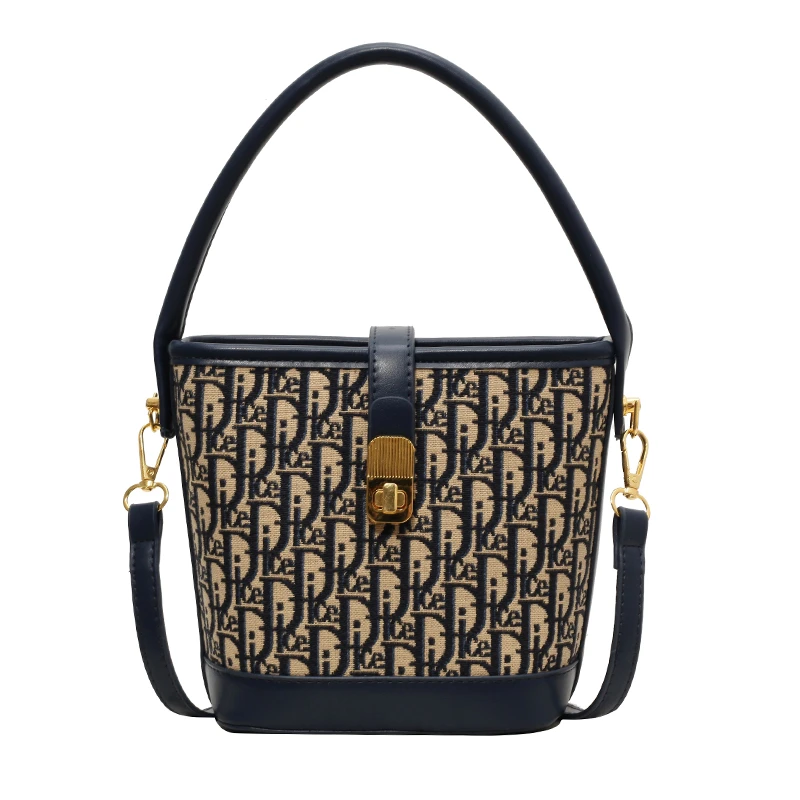 

Handbags. High-grade fashion handbag bag female 2025 new autumn and winter retro leisure bucket bag minority design shoulder bag