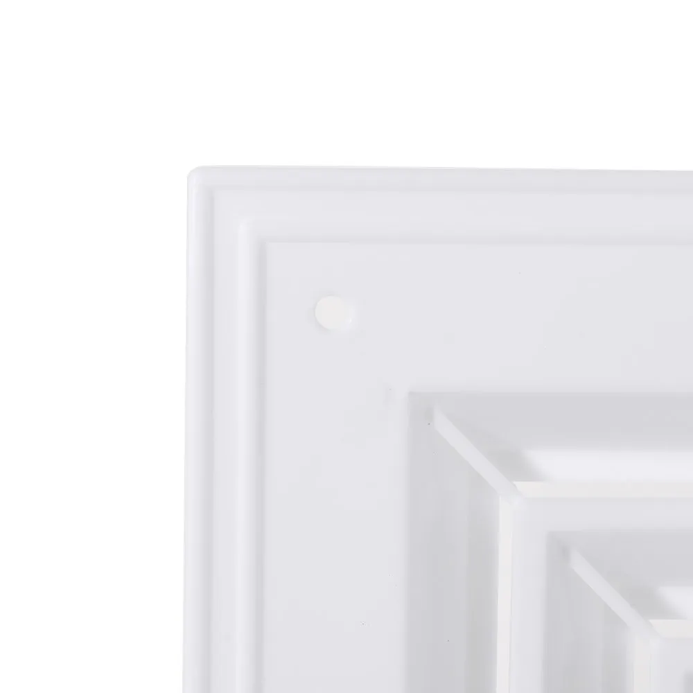New Plastic Air Vent Grille White Square Duct Heating Vents With Flaps Silent Operation Cooling Vents Toilet