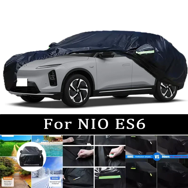 

Car Cover For NIO ES6 - Outdoor Full Body Protection, Waterproof Dustproof Heat-Resistant, All-Season Use Car Accessories