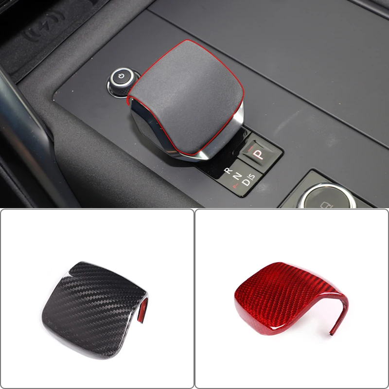 

100% carbon fiber For Land Rover Discovery 5 2021-2022 central control gear head cover sticker car styling accessories