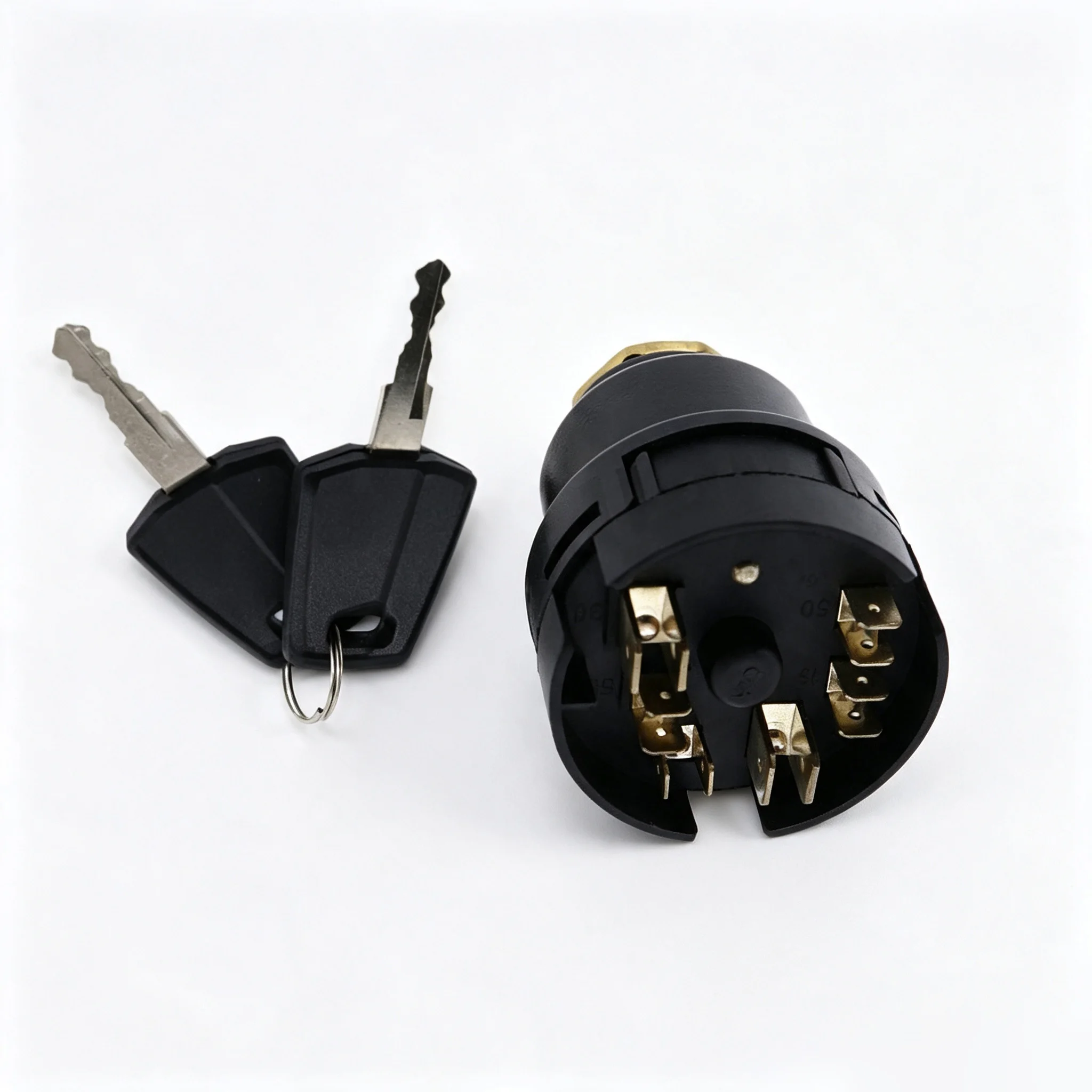 Black Ignition Switch 11444212 For Loader And Construction Equipment 60 65 85 135 210 Reliable Engine Control Component