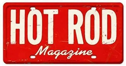 Metal Tin Sign Wall Hanging Decoration Plaque Sign Metal Sign Tag, Hot Rod Metal Sign Metal Tin Sign