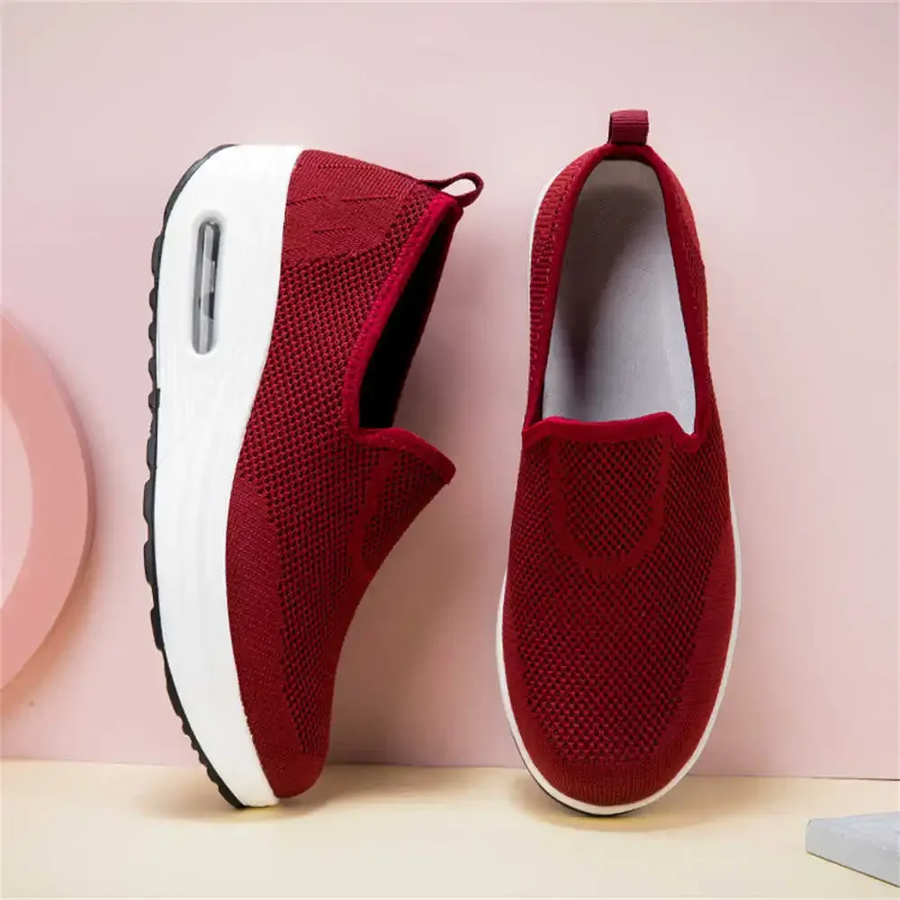 41-42 Openwork Women's Sneakers Autumn Vulcanize White And Black Shoes Novelty Sports On Offer College Wide Fit High-tech