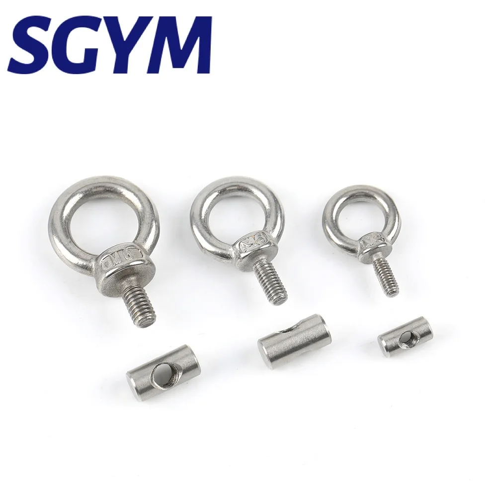 Sgym 10個ネクタイダウンアイレットオーニングトラックマウントアクセサリーM4ステンレス鋼ボルト保持バンジーコードカヤックトラックマウント