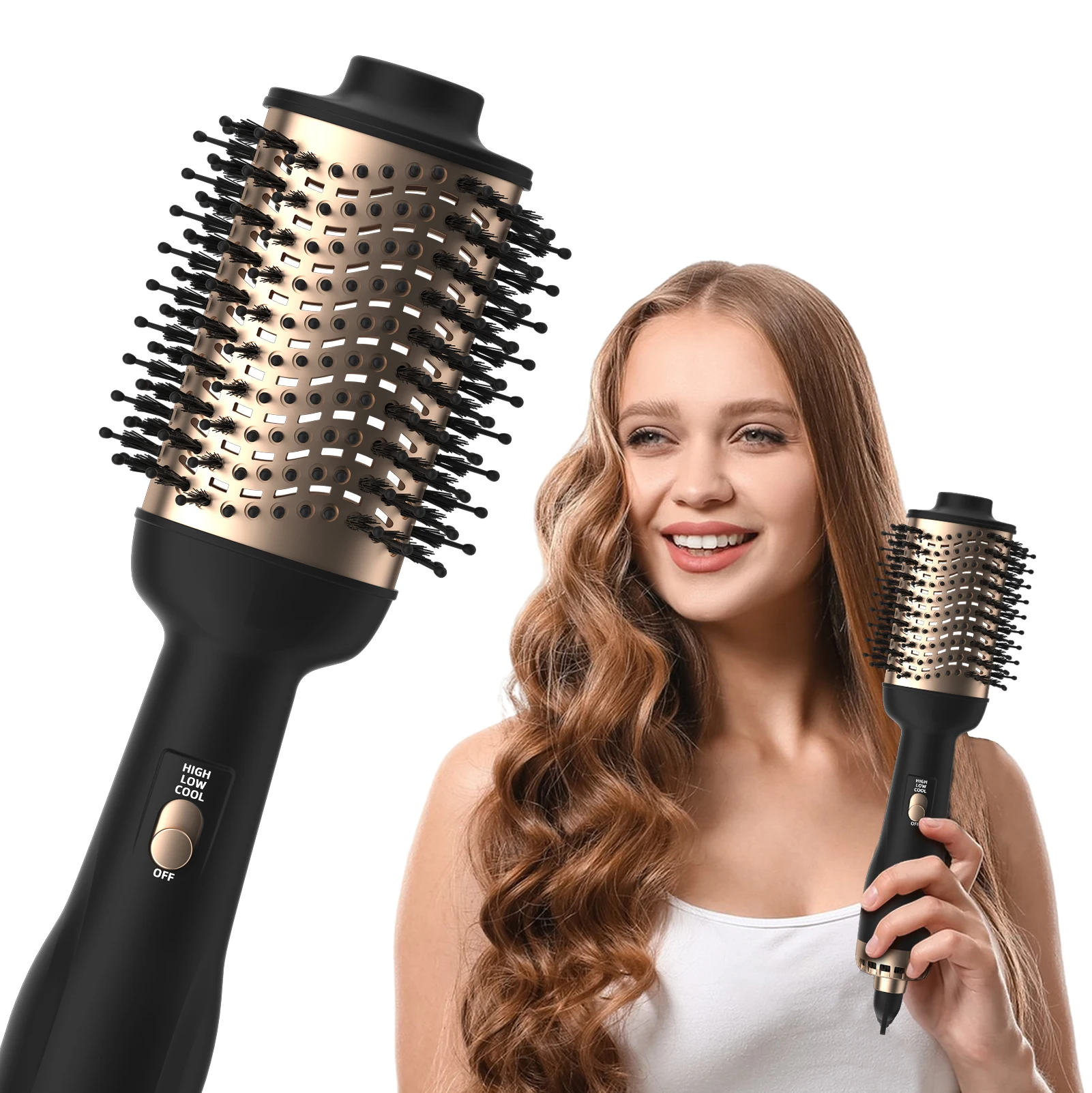 

Hot Styling Tools One Step Volumizer Hair Dryer Brush Hot air Brush with Ceramic Coating