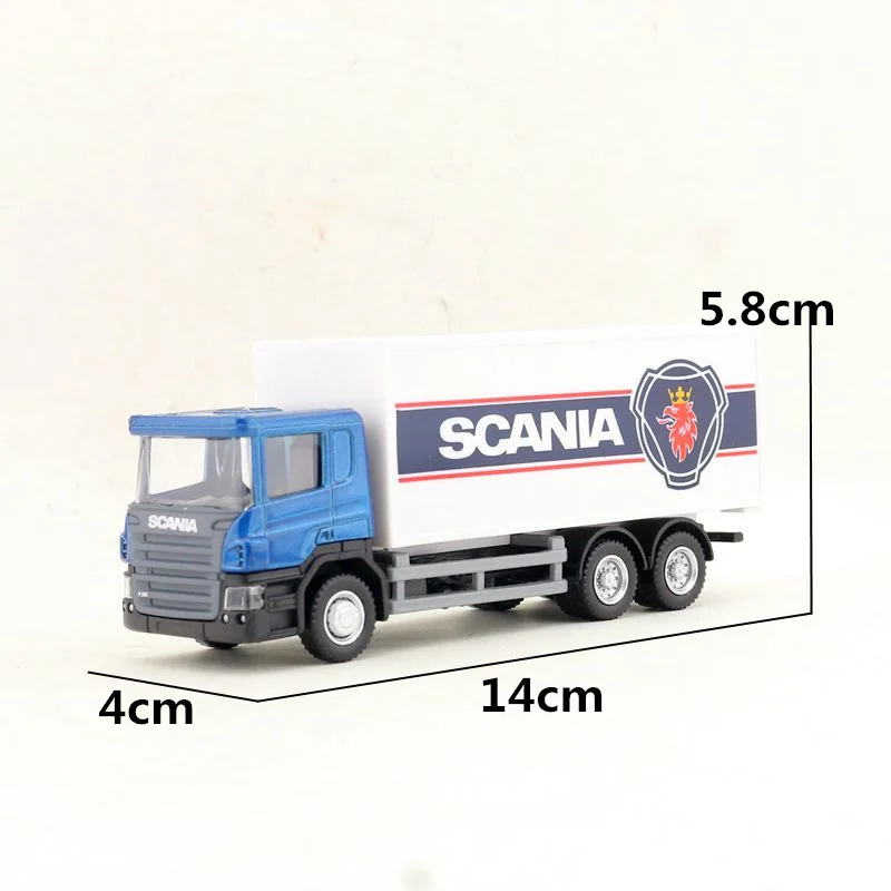 RMZ City 1:64 Scale Diecast Vehicle Toy Car Model Scania Container Truck Engineering Cargo Transport Educational Collection Gift