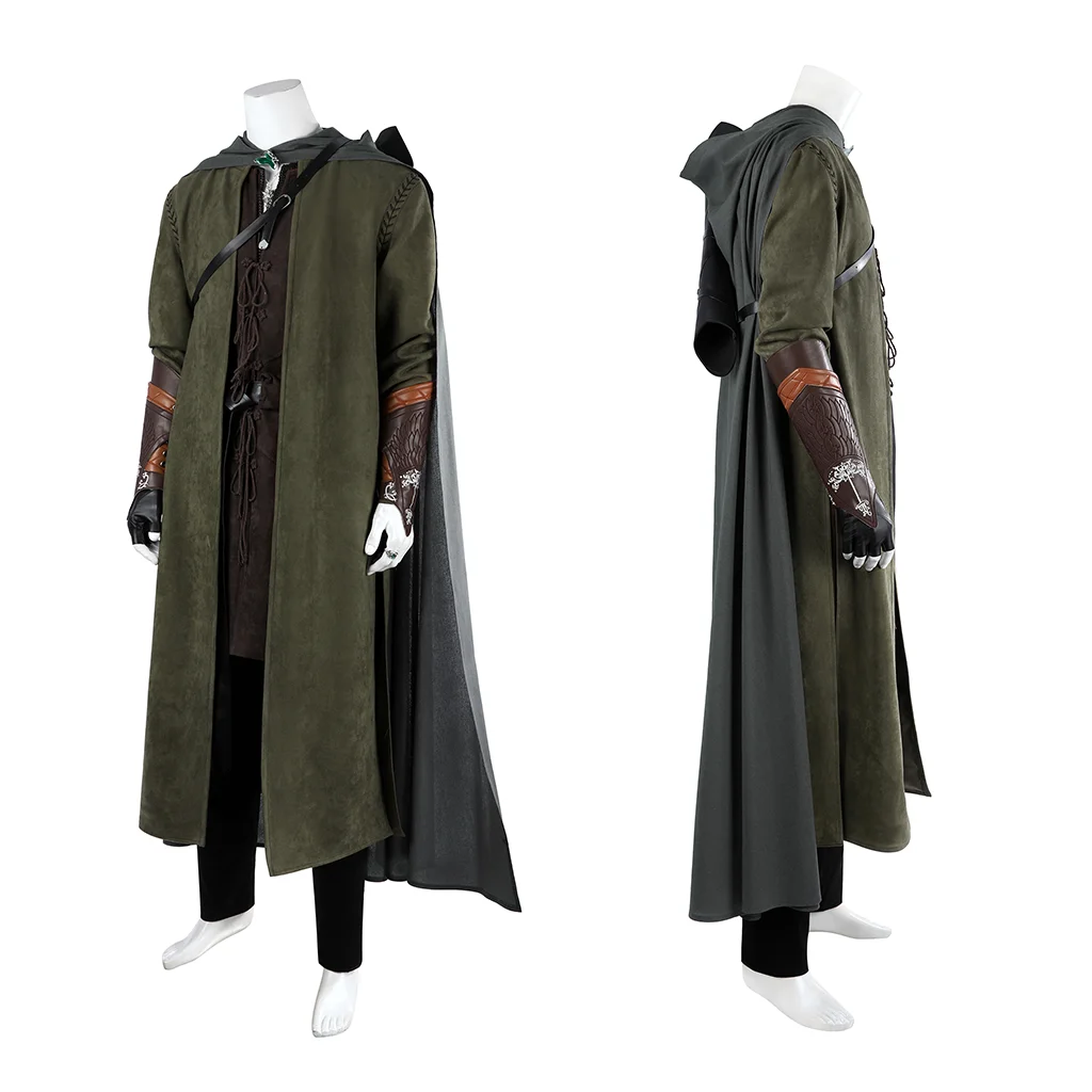 Movie Towers Aragorn Cosplay Aragorn Battle Suit Adventure Knight  Warrior Suit Men Halloween Party Suit Stage Performance