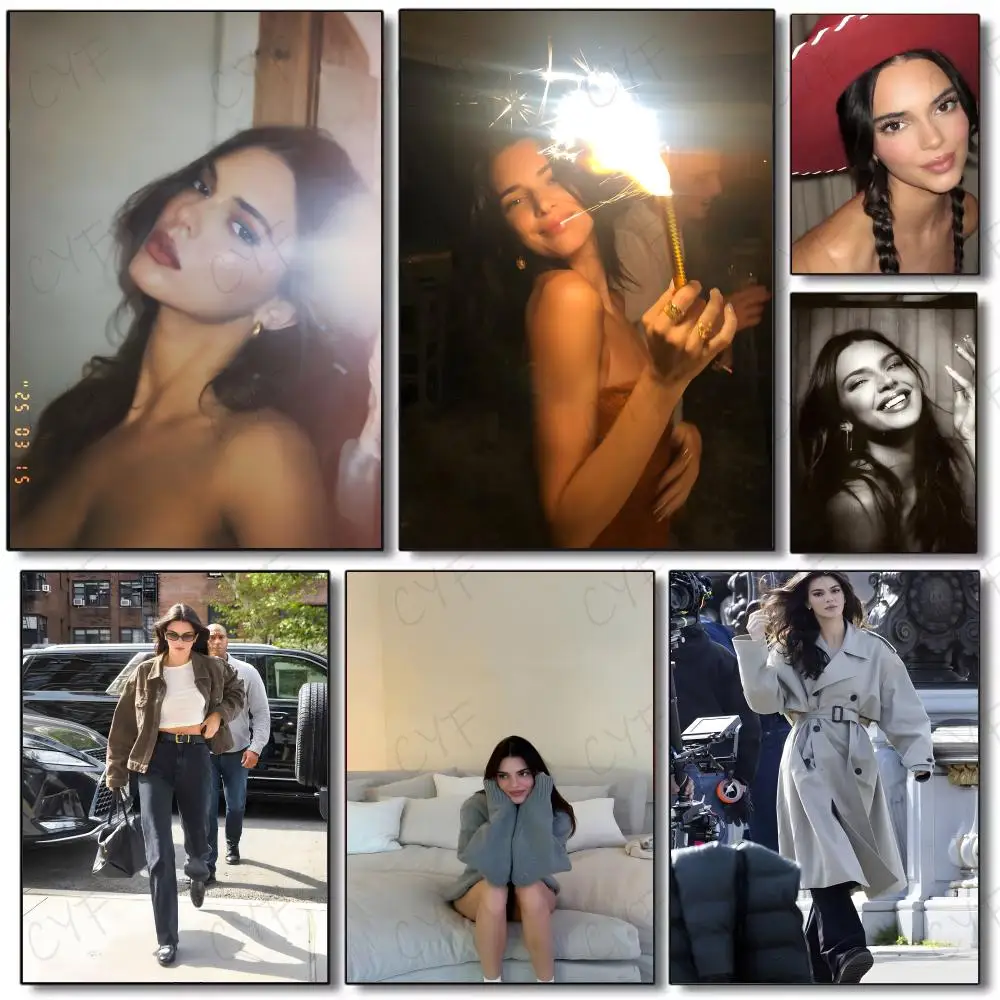 K-Kendall Jenner Poster Poster Painting Wall Art Mural for Living Room Home Decor and Gifts