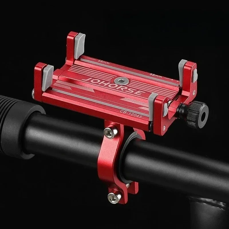 

Bicycle Phone Holder Reliable MTB Phone Mount Stand Bicycle Aluminum Adjustable Bike Phone Nonslip Holder